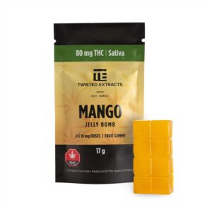 Mango SATIVA JELLY BOMBS – Twisted Extract